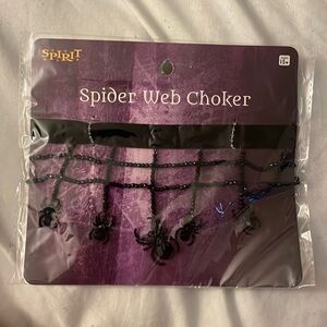 Black Spider Web Choker from Spirit Halloween